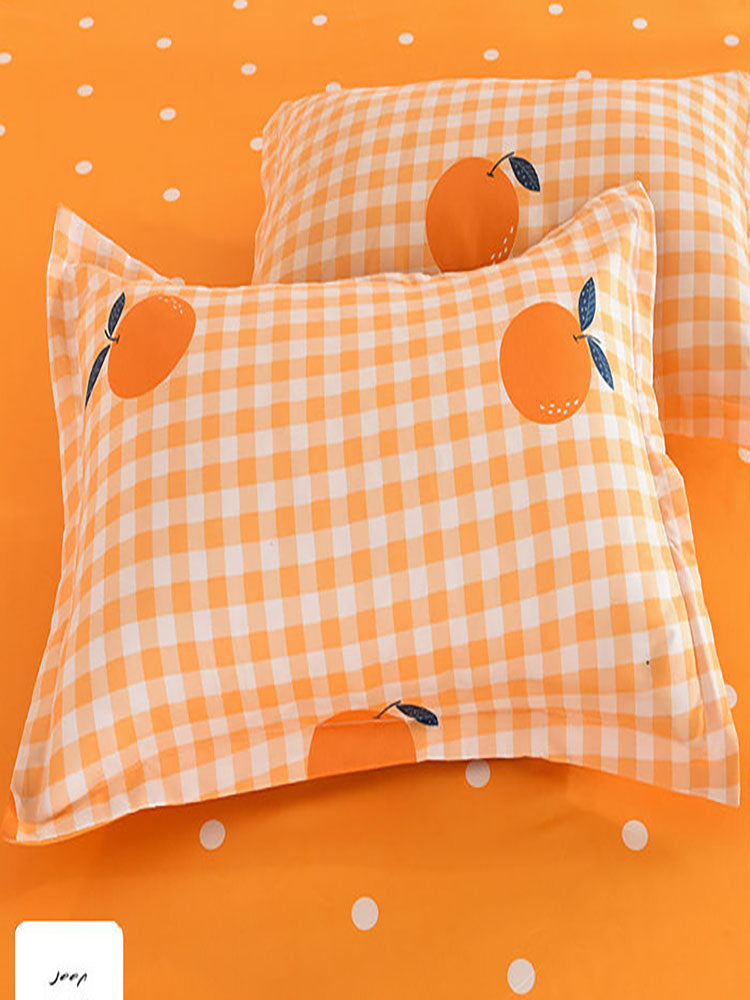 Bedding Set Boy Girl Bed Sheet Quilt Cover Pillowcase Single Bed Double Bed Queen Bed Quilt Cover Washed Cotton Bedclothes