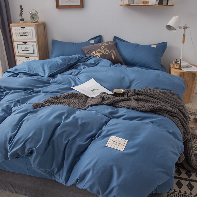 Bedding Set Bed Linen 2 Bedrooms Duvet Cover Bedspread on The Bed Sheet Euro Couple Quilt  220x240 Nordic Covers for Bed of 150