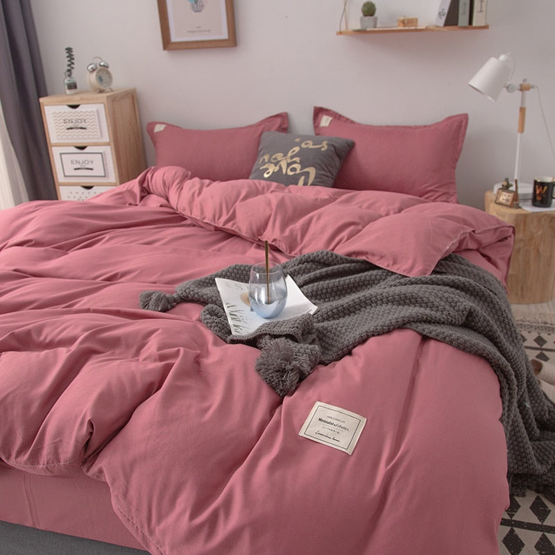 Bedding Set Bed Linen 2 Bedrooms Duvet Cover Bedspread on The Bed Sheet Euro Couple Quilt  220x240 Nordic Covers for Bed of 150