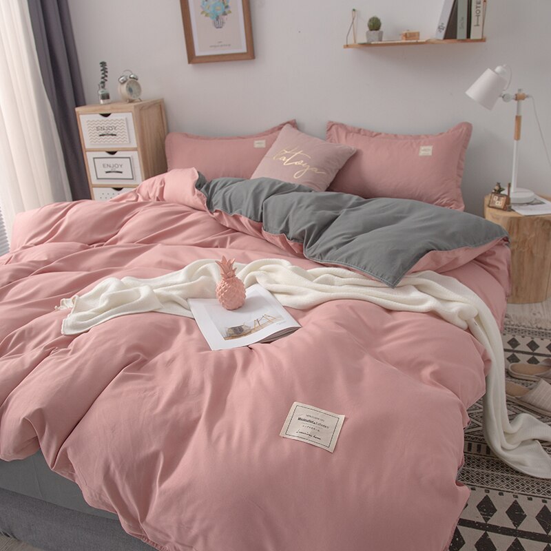 Bedding Set Bed Linen 2 Bedrooms Duvet Cover Bedspread on The Bed Sheet Euro Couple Quilt  220x240 Nordic Covers for Bed of 150