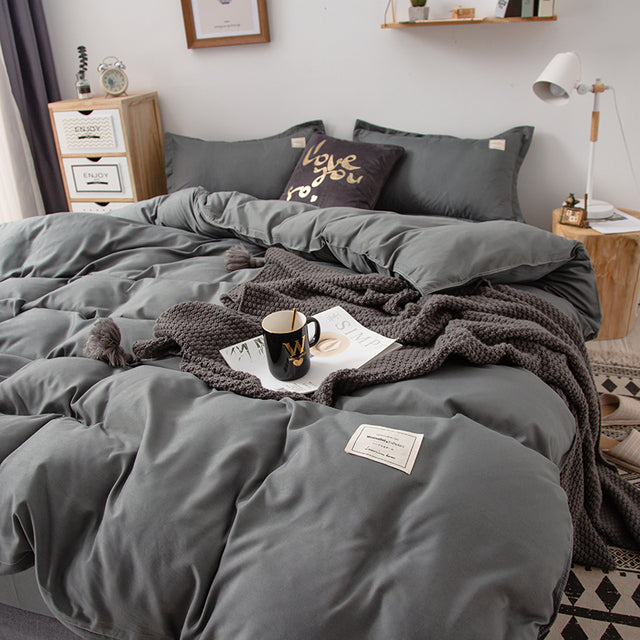 Bedding Set Bed Linen 2 Bedrooms Duvet Cover Bedspread on The Bed Sheet Euro Couple Quilt  220x240 Nordic Covers for Bed of 150