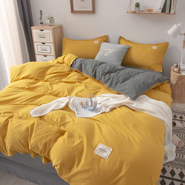 Bedding Set Bed Linen 2 Bedrooms Duvet Cover Bedspread on The Bed Sheet Euro Couple Quilt  220x240 Nordic Covers for Bed of 150