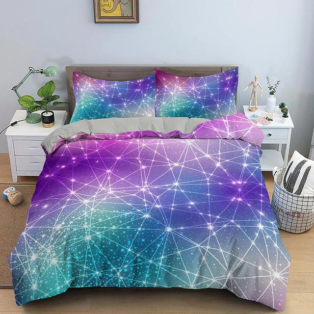 3D Printing Bedding Set Luxury Duvet Cover With Pillowcase Quilt Cover Queen King Bedding Starry Sky Pattern Comforter Cover