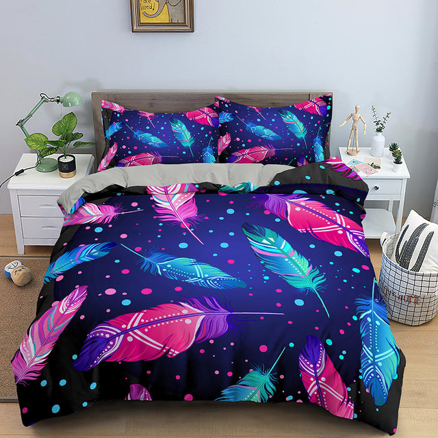 3D Printing Bedding Set Luxury Duvet Cover With Pillowcase Quilt Cover Queen King Bedding Starry Sky Pattern Comforter Cover