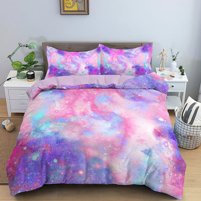 3D Printing Bedding Set Luxury Duvet Cover With Pillowcase Quilt Cover Queen King Bedding Starry Sky Pattern Comforter Cover
