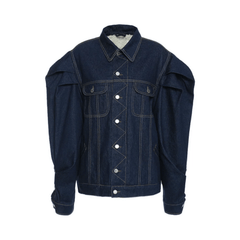 Puff Sleeves Denim Jacket