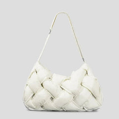 Puffy Weave Shoulder Bag