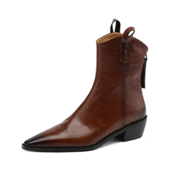 Pull Strap Pointed Cowboy Boots