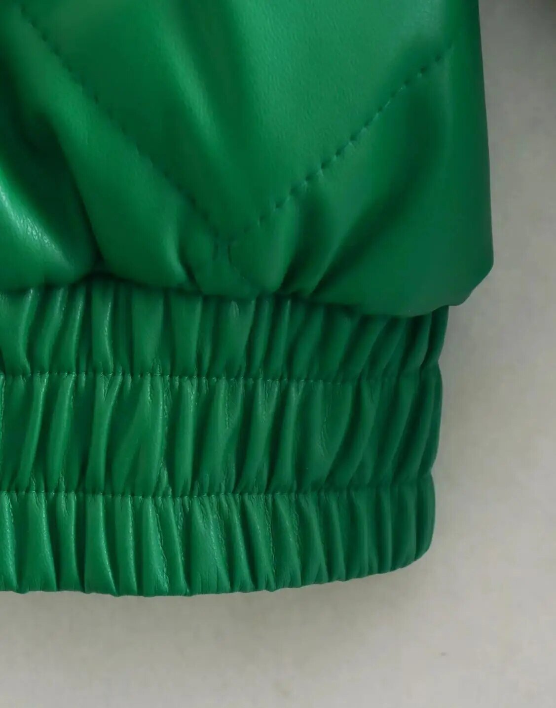Quilted Vegan Leather Jacket