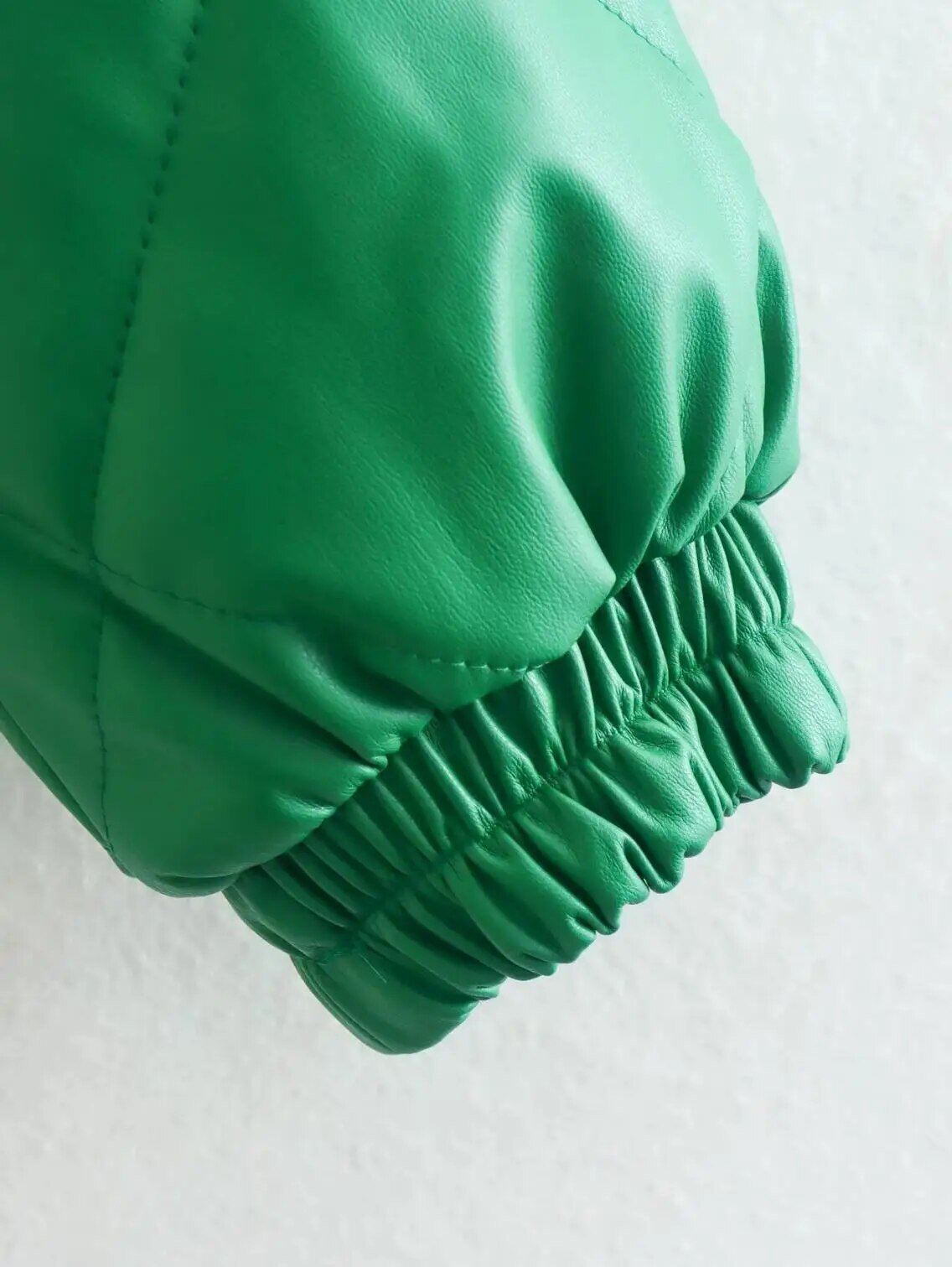 Quilted Vegan Leather Jacket