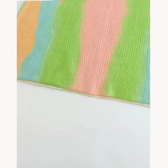 Rainbow Drip Knit Skirt