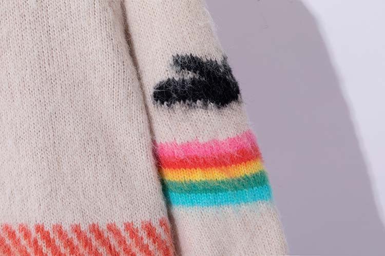 Rainbow Knitted Cardigan