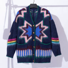 Rainbow Knitted Cardigan