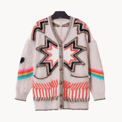 Rainbow Knitted Cardigan