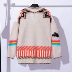 Rainbow Knitted Cardigan