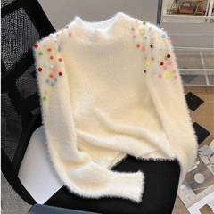 Rainbow Nonpareils Knit Sweater