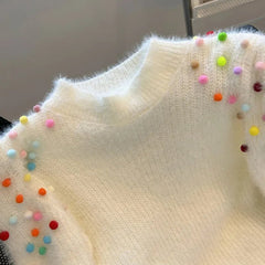 Rainbow Nonpareils Knit Sweater