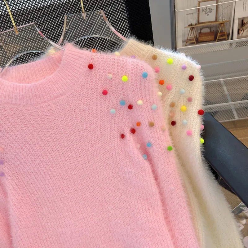 Rainbow Nonpareils Knit Sweater