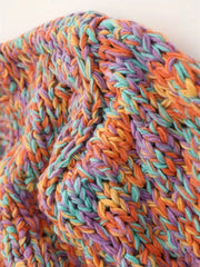 Rainbow Wool Knit Cardigan