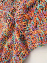 Rainbow Wool Knit Cardigan