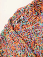 Rainbow Wool Knit Cardigan