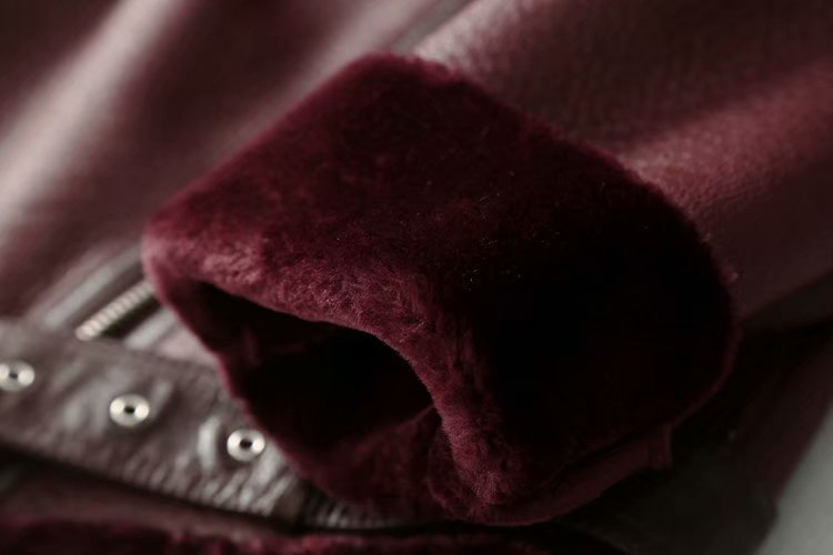 Retro Belt Faux Fur Jacket
