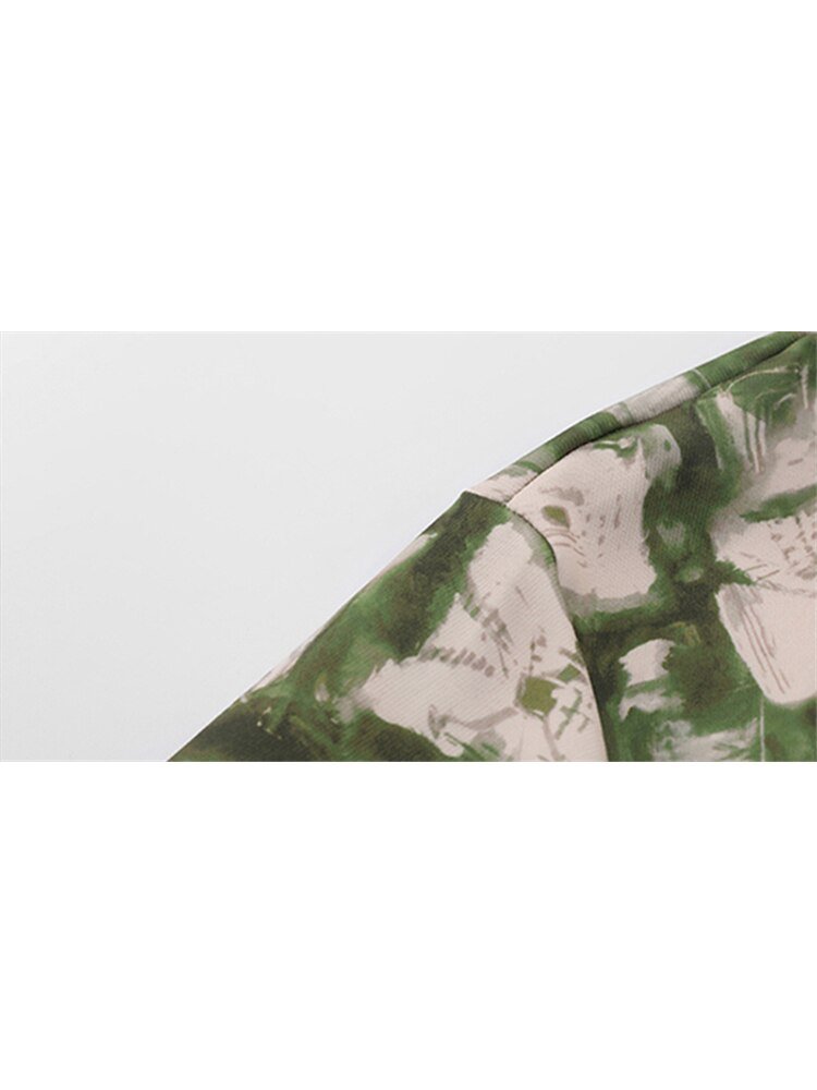 Retro Print Women's Loose Fit Shirt