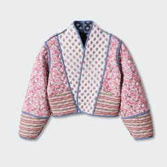 Reversible Floral Print Padded Jacket