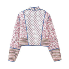 Reversible Floral Print Padded Jacket