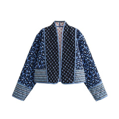 Reversible Paisley Cropped Jacket