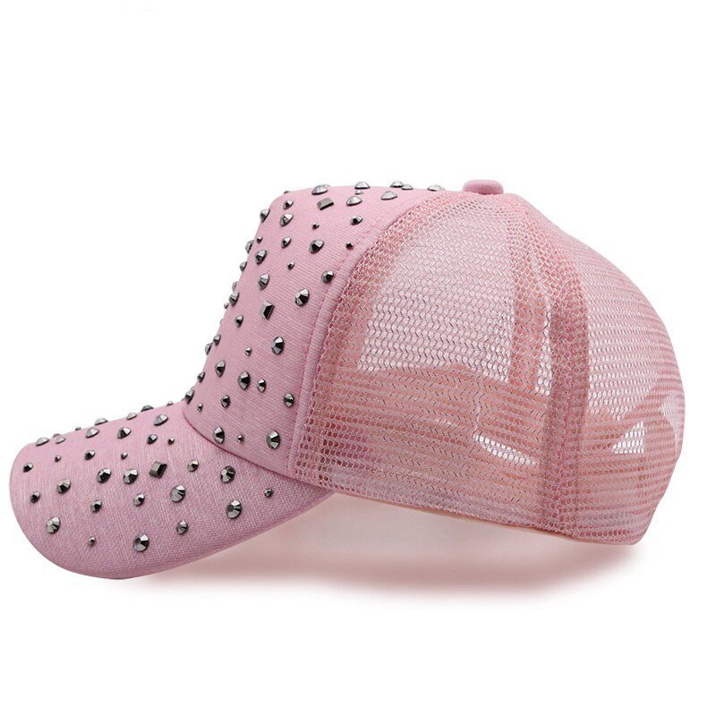 Rhinestone Adjustable Unisex Cap