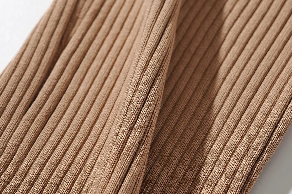 Ribbed Sleeveless Midi Knit Dress