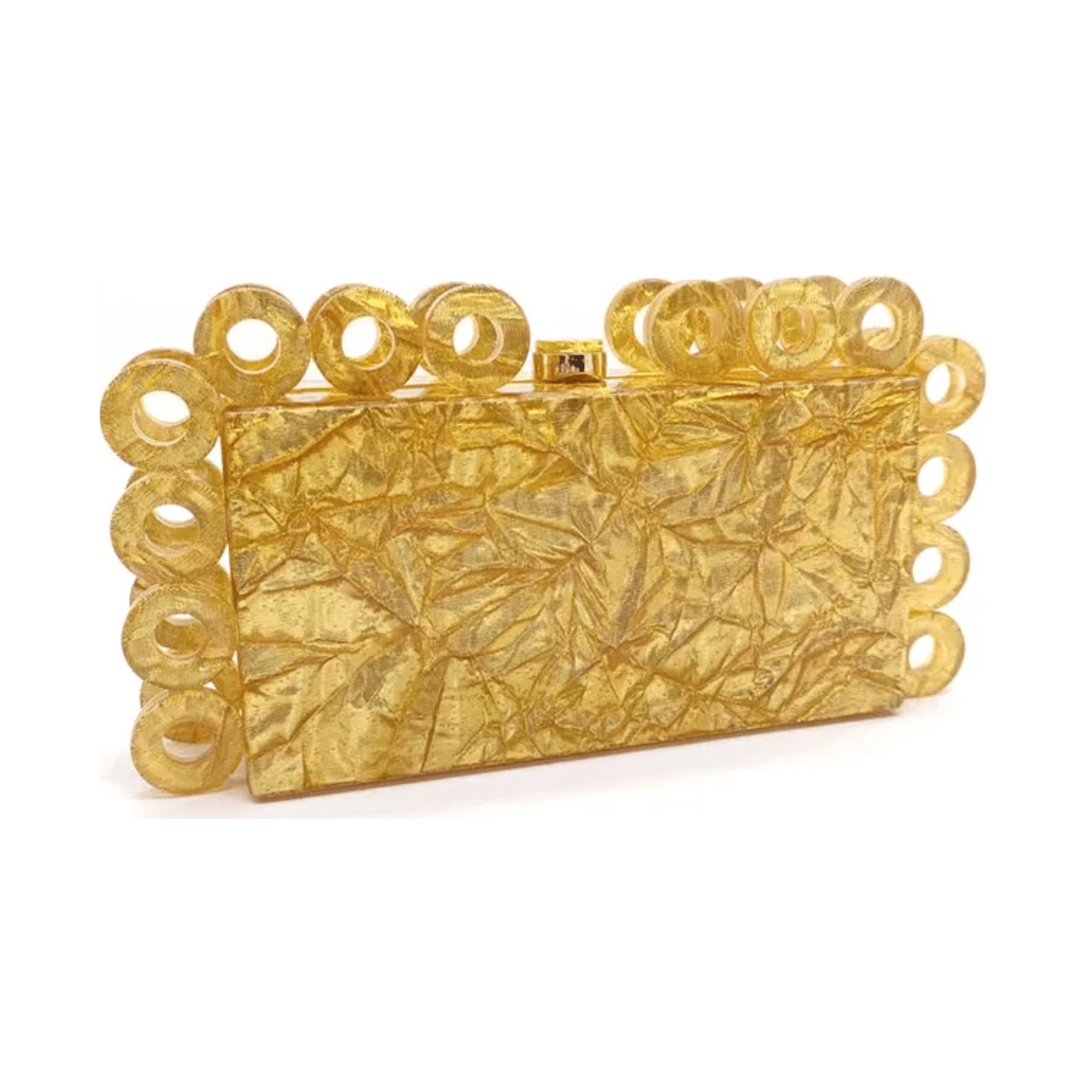 Rings Acrylic Clutch Bag