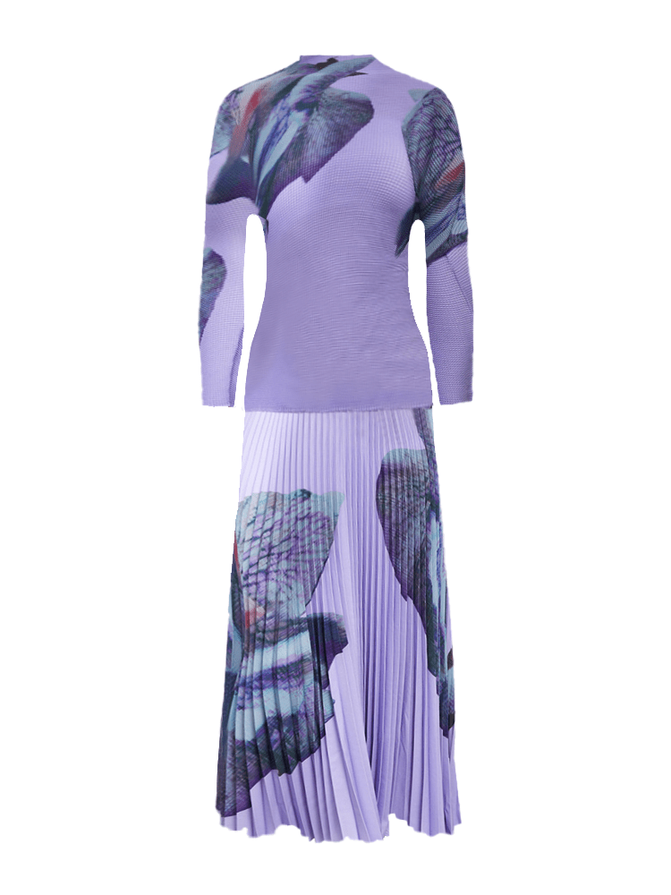 Rosy Pleated Set - @angodiva