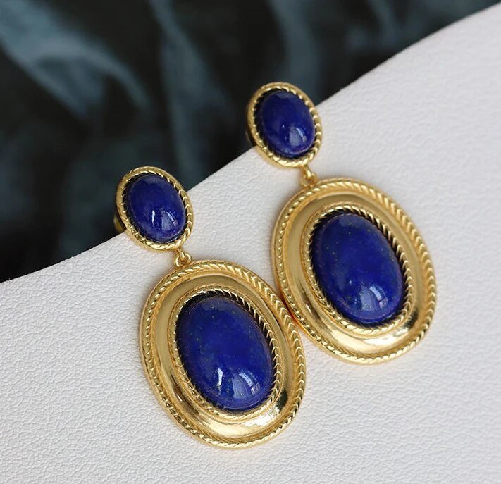 Royal Blue Drop Earrings