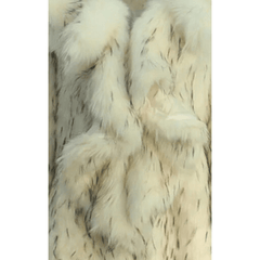 Ruffled Lapel Thick Faux Fur Coat