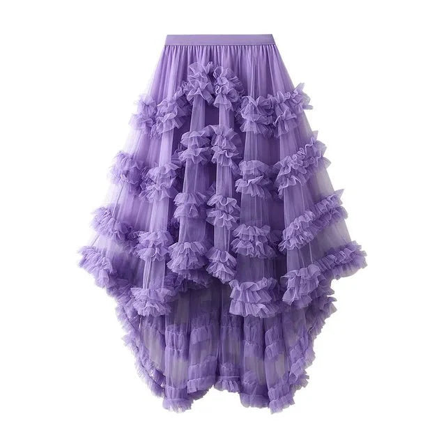 Ruffled Layered Tutu Skirt