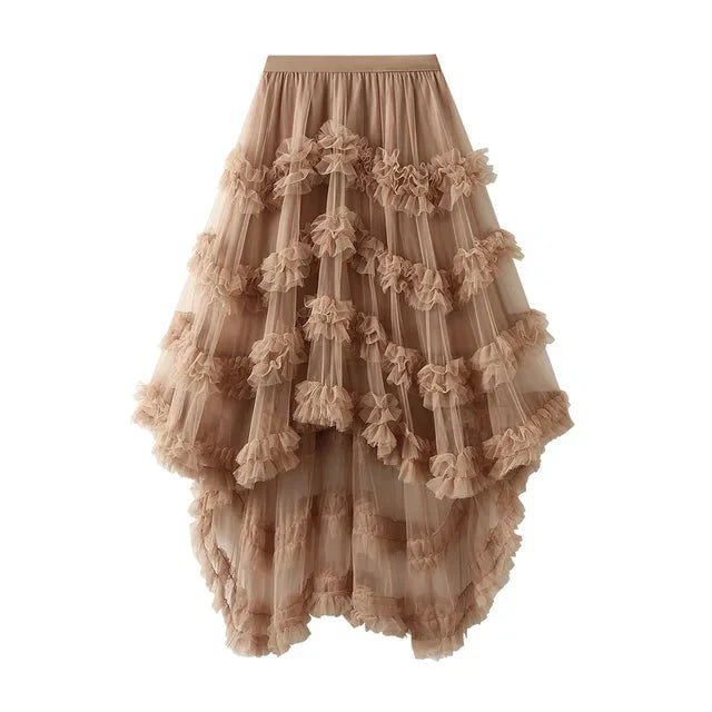 Ruffled Layered Tutu Skirt