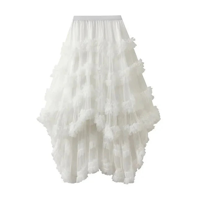 Ruffled Layered Tutu Skirt