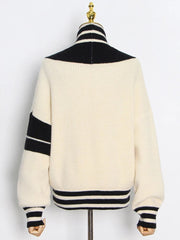 Sailor Striped Knit Cardigan