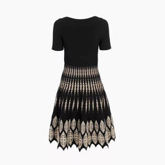 Scallop Hem Mini Cocktail Dress