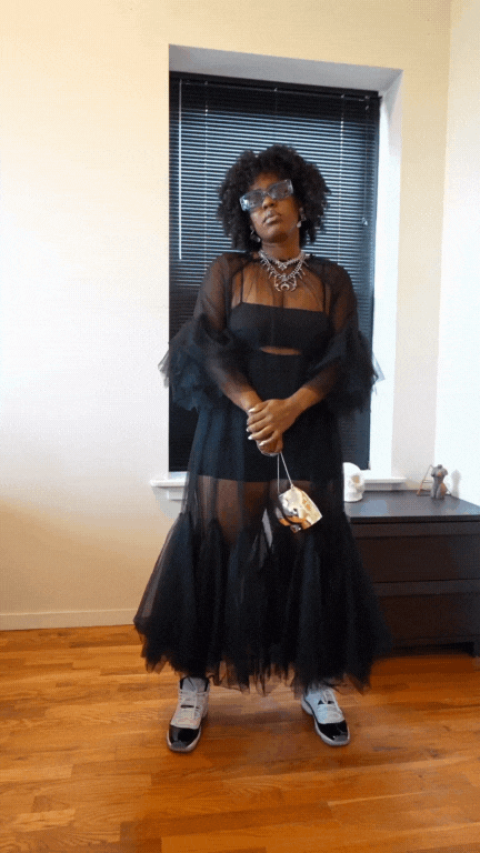 Seethrough Tulle Dress - @createdbyfortune