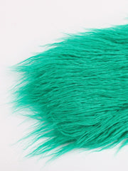 Shaggy Green Faux Fur Jacket - @urbankinksncurls