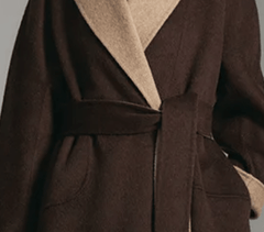 Shawl Lapel Woolen Belted Coat - @jariatudanita