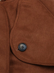 Shearling Faux Suede Sheepskin Coat