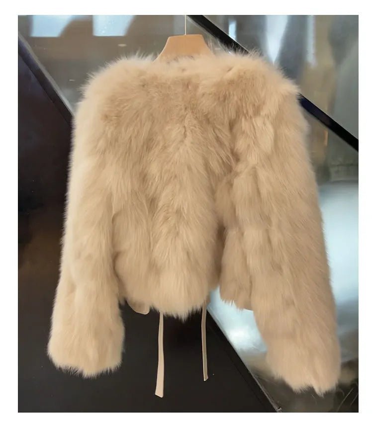 Short Faux Fur Winter Coat