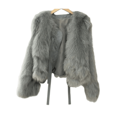 Short Faux Fur Winter Coat