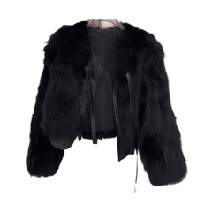 Short Faux Fur Winter Coat