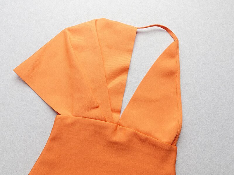 Shouldered Bandage Bodycon Dress
