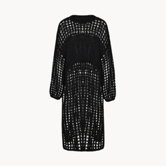 Side Split Knit Overlay Dress